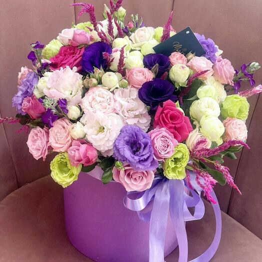 Цветы в коробке909