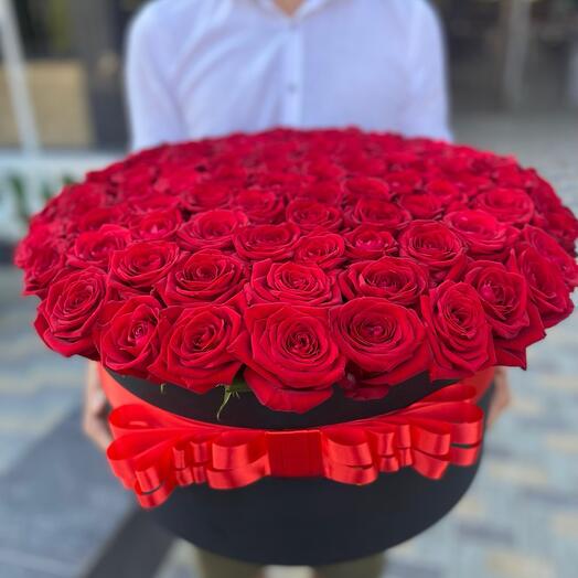 101 Роза 🌹🌹в коробке