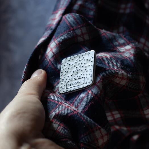 Ceramic brooch Belgrade