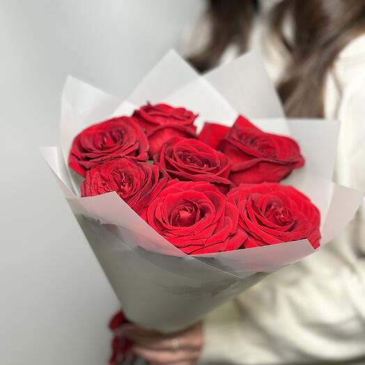 Ramo de 7 rosas rojas