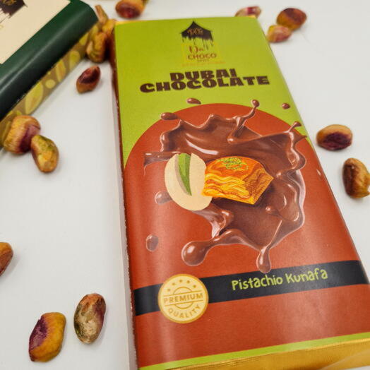 PistaKunafa chocolates 3 bars set