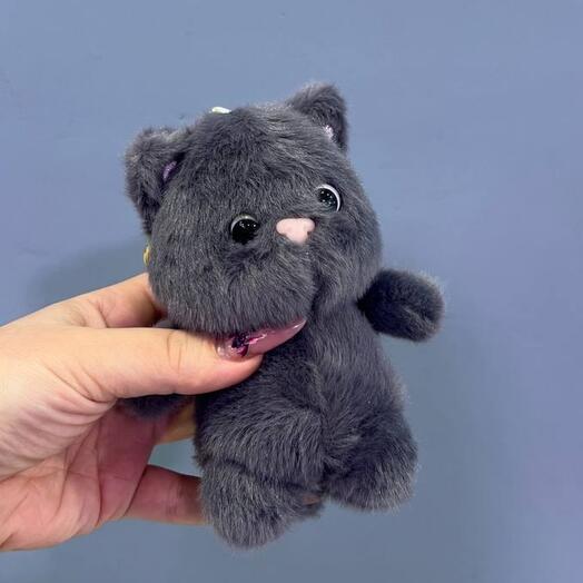 Брелок "Кот Бегемот" серый