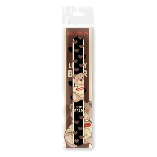 Пилка для ногтей SOLOMEYA Lucky bear 180/220 / Lucky bear Nail File, 1 шт