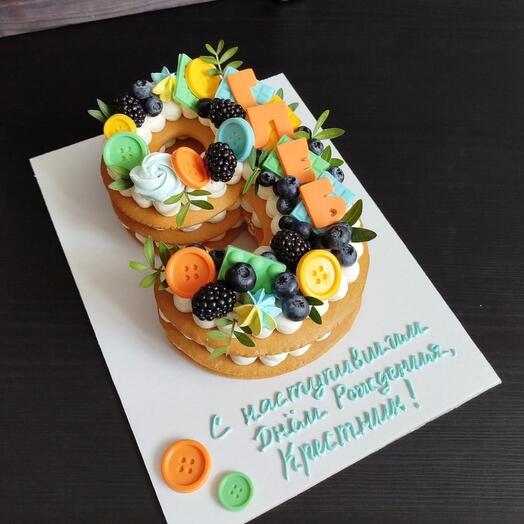 The number 9 cake