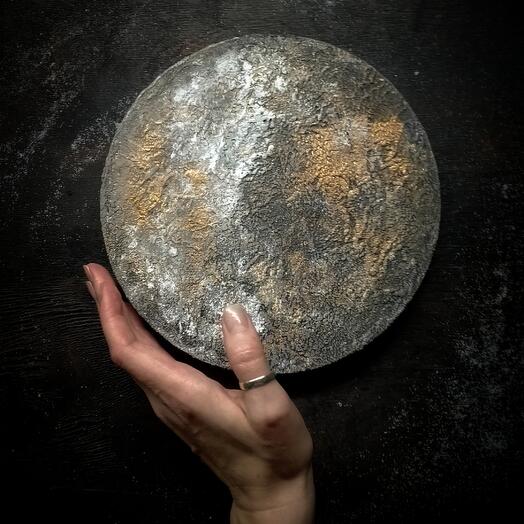 Интерьерная текстурная картина  " Подари себе планету  "