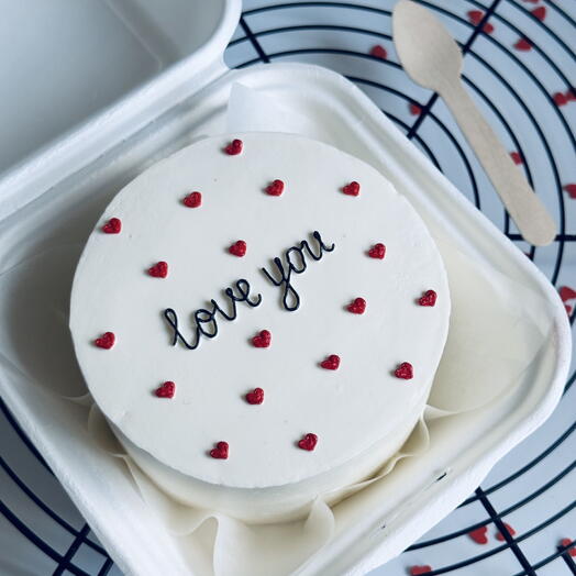 Бенто торт  «love you» для любимых (без сахара)