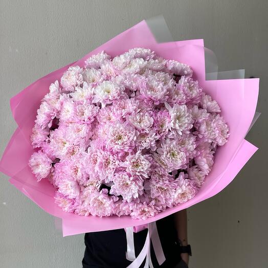19 pink chrysanthemums