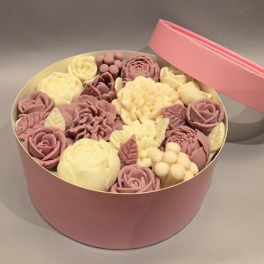 Regalo comestible de flores de chocolate