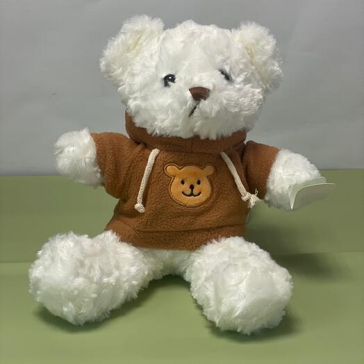 Мишка белый в кофте