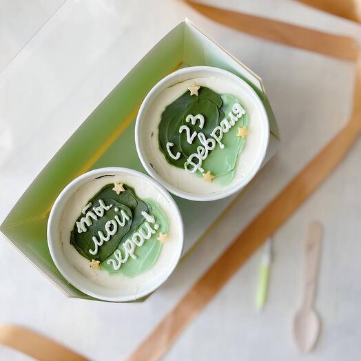 Cake to go 2 шт Ты мой герой на 23 февраля