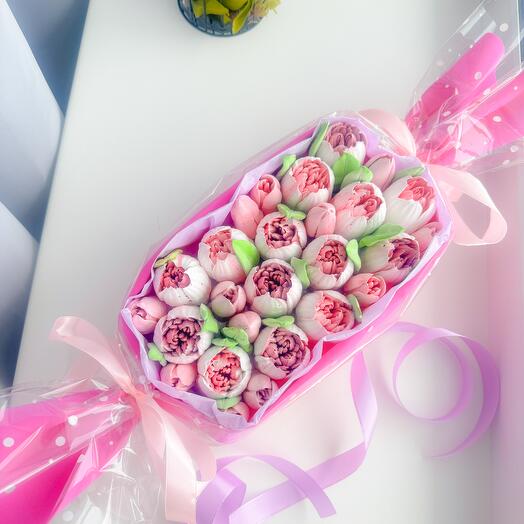 Конфета с зефирными тюльпанами Candy