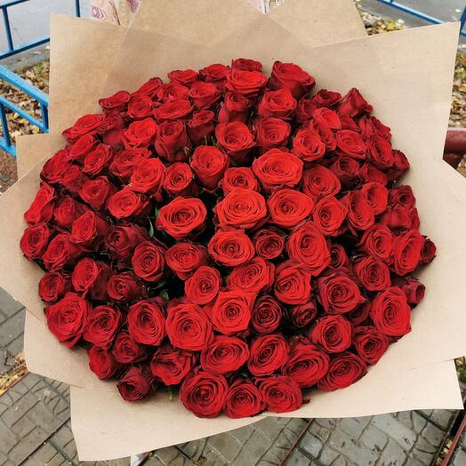 101 роза ред наоми 50 см Россия