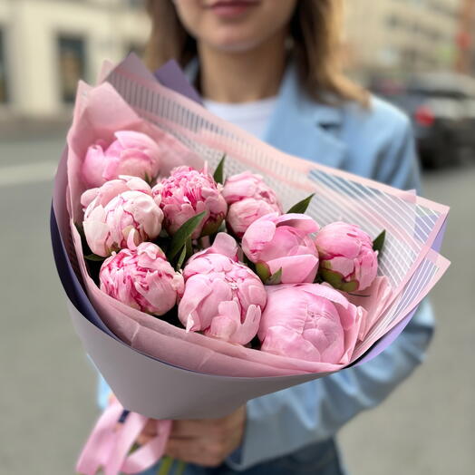 Пионы Sara Bernhardt 9шт в упаковке