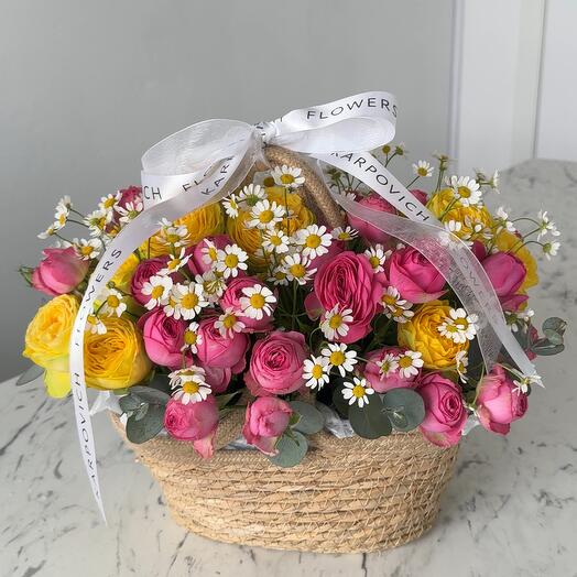 Корзина с цветами