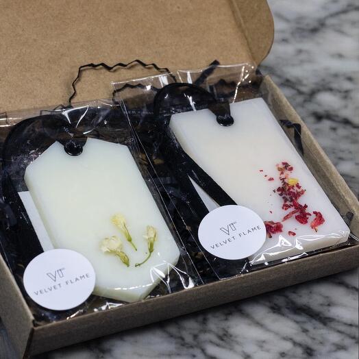 Подарочный осенний набор аромасаше "Роза и мед + Жасмин"