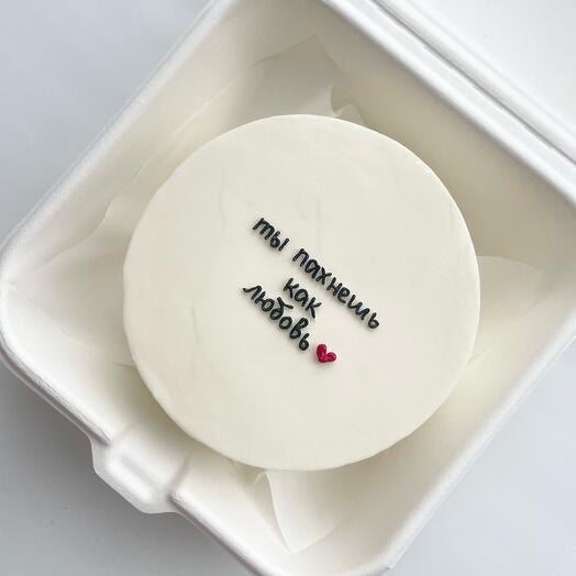 Бенто торт «ты пахнешь как любовь» на 14 февраля день влюбленных