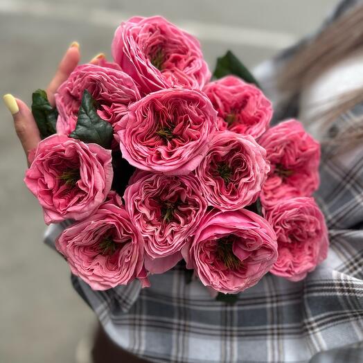 A bright mono of gorgeous roses
