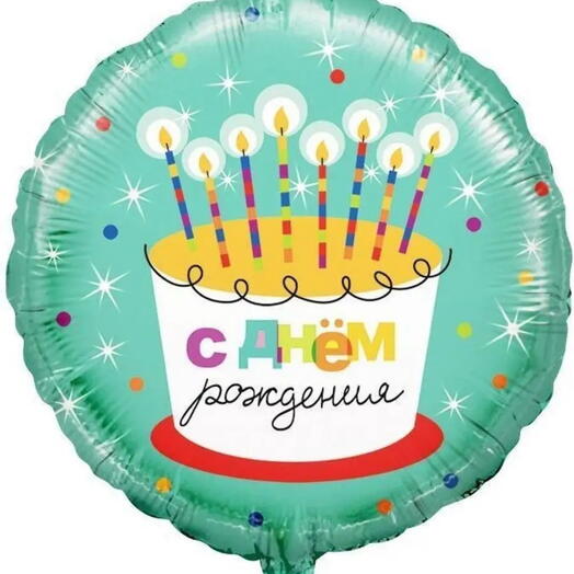 Шар фольгированный «Happy birthday2»