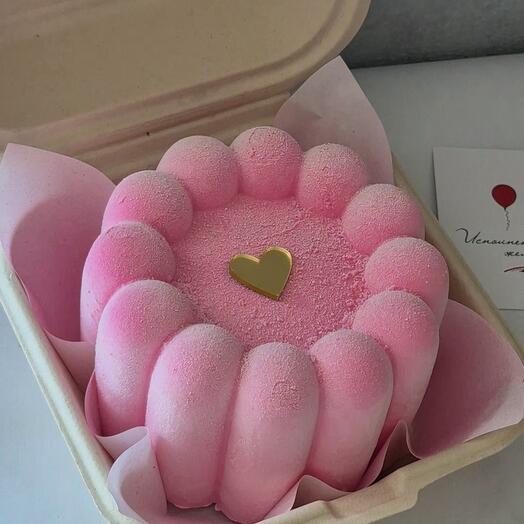 Бенто-торт муссовый розовый