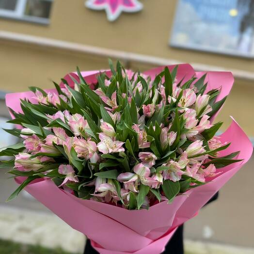 Монобукет из альстромерий