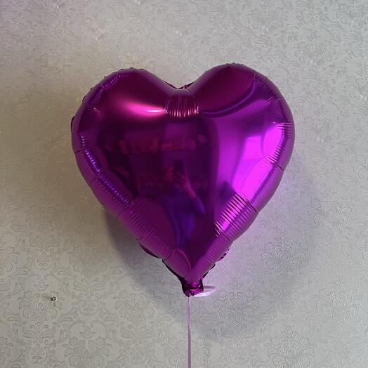 Сердце фольгированное 💜