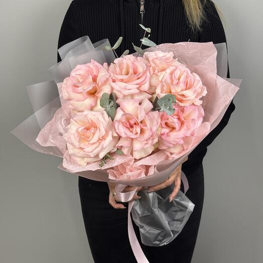 Монобукет из 7 французских роз