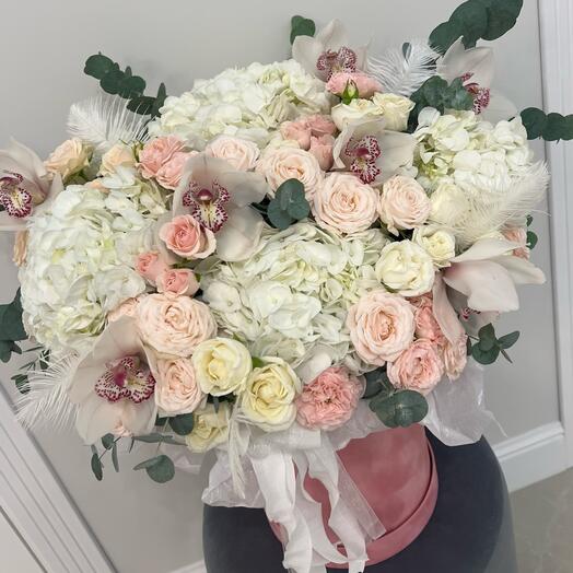 Композиция в бархатной в коробке 💗