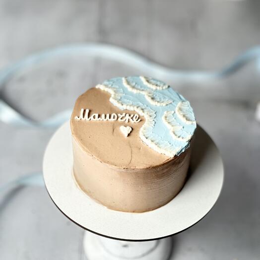 Бенто торт (vegan) «Море» в подарок для любимой мамочки