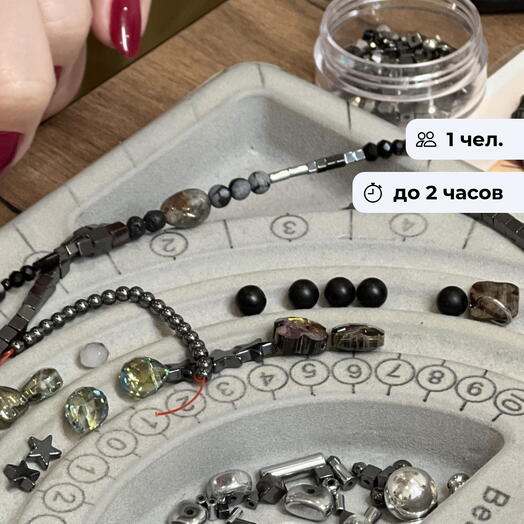 Авторская работа. Мастер-класс по созданию чокера из минералов