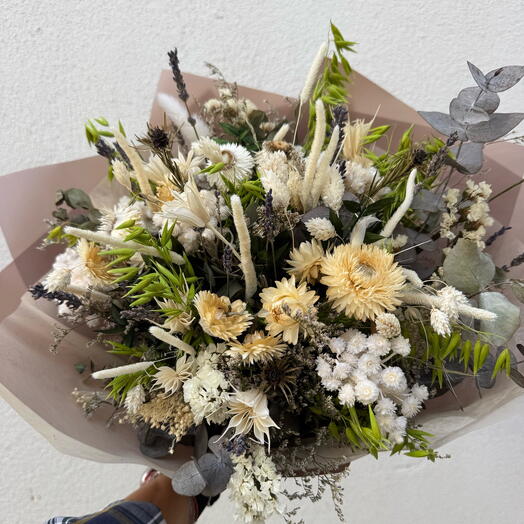 Rustic Breeze - ramo único de flores secas