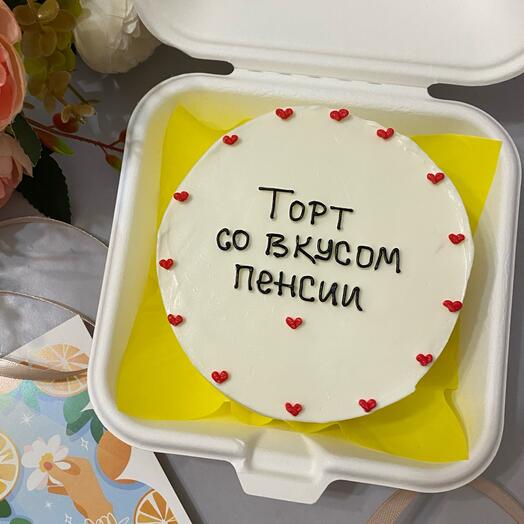 Бенто торт со вкусом пенсии