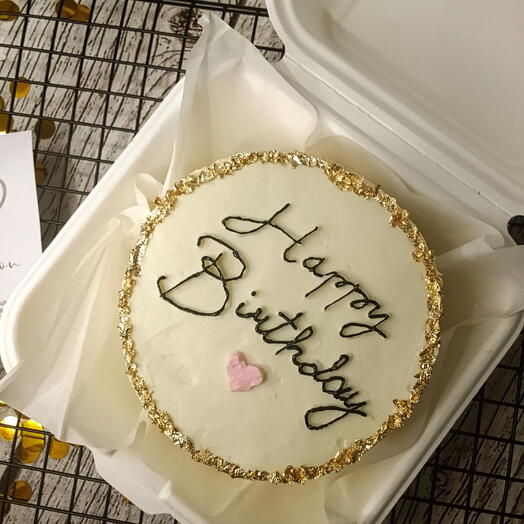 Бенто "Happy birthday" с золотом