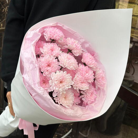🌷Букет "Привет" из воздушных кустовых хризантем