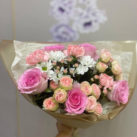 Авторский букет "Фламинго"