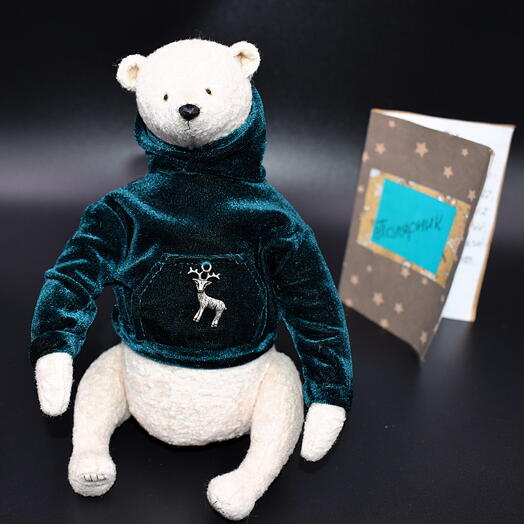 Коллекционный мишка Полярник ручной работы