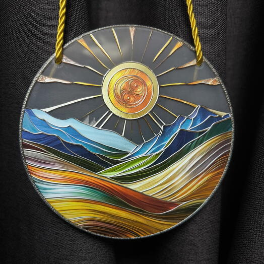 Украшение подвесное настенное диск "Пустыня"