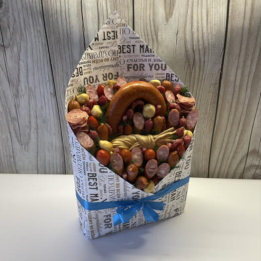 Букет-конверт мужской « Для настоящего мужчины»