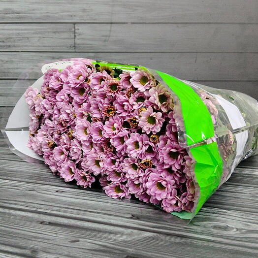 Пачка (25 шт.) Хризантема Сантини Росси Пинк 55 см Арт. Fc14245c