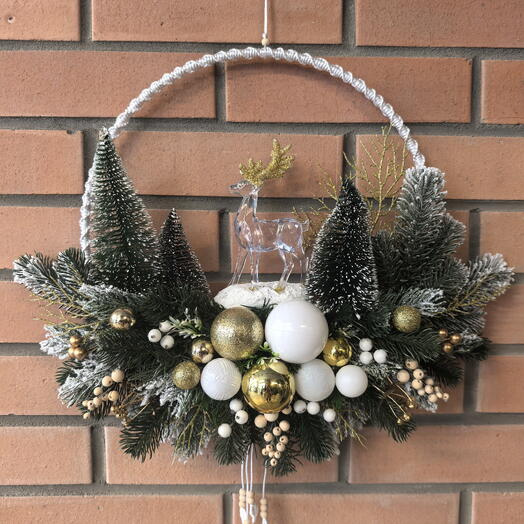 Новогодний венок Золото