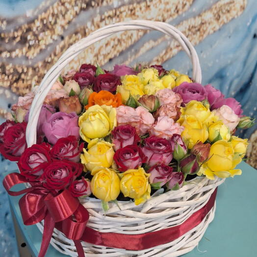 Корзина с цветами 5