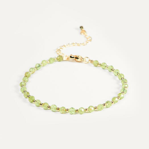 Браслет Ваниль Хризолит 14K 19 см (BRA1130)