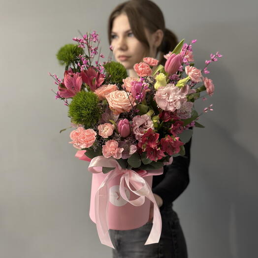 Цветы в коробке 577