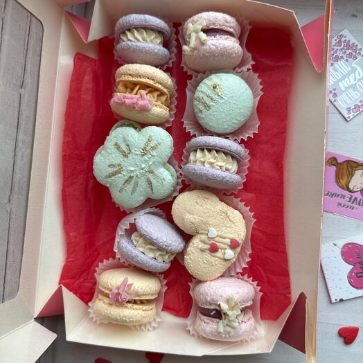 Набор макаронс ассорти 10 шт