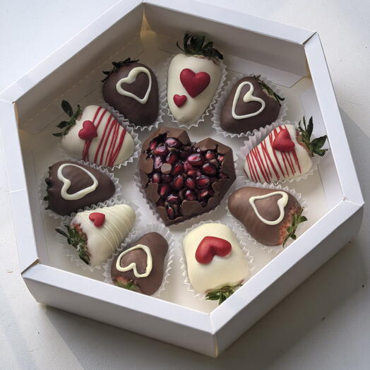 Набор клубники в шоколаде I love you "