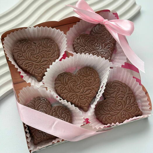 Набор «Сердца» из Бельгийского молочного шоколада