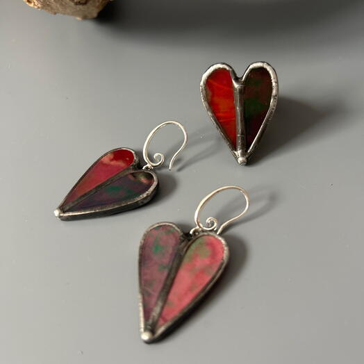 Комплект «Сердца зеркальные»