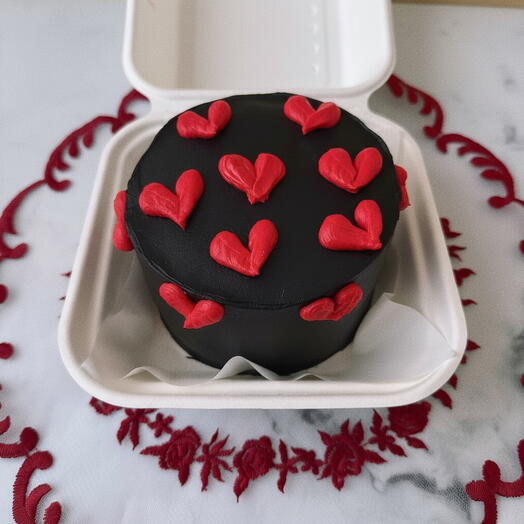 Бенто торт сердца на день влюбленных