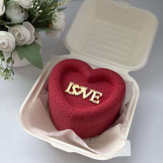 Бенто торт три шоколада / бенто торт сердце / 14 февраля / день всех влюбленных / подарок на 14 февраля