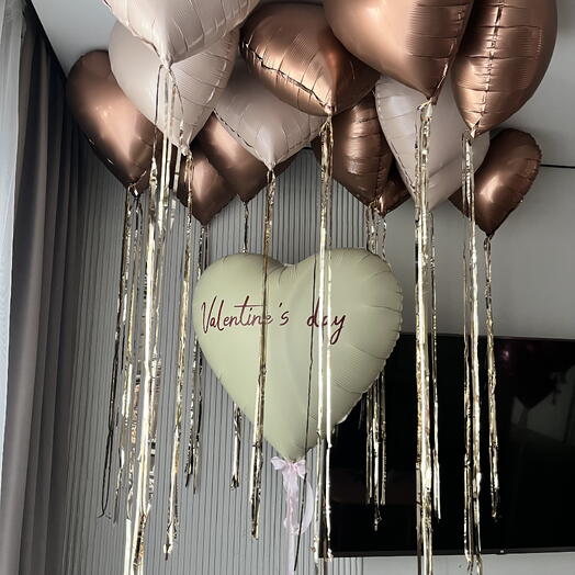 Сердца Valentine s Day (1 + 15шт)