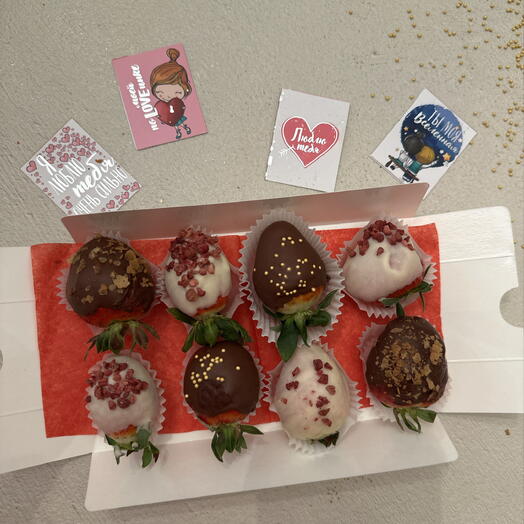 Клубника в шоколаде 8 штук